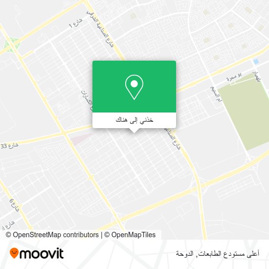 خريطة أعلى مستودع الطابعات