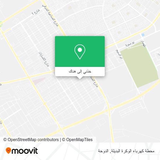 خريطة محطة كهرباء الوكرة البديلة