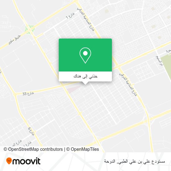 خريطة مستودع علي بن علي الطبي