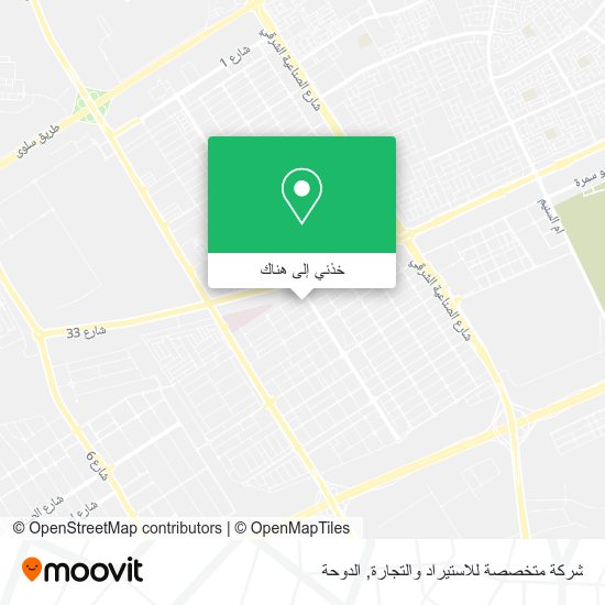 خريطة شركة متخصصة للاستيراد والتجارة