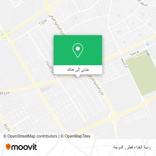 خريطة ودية الغذاء قطر