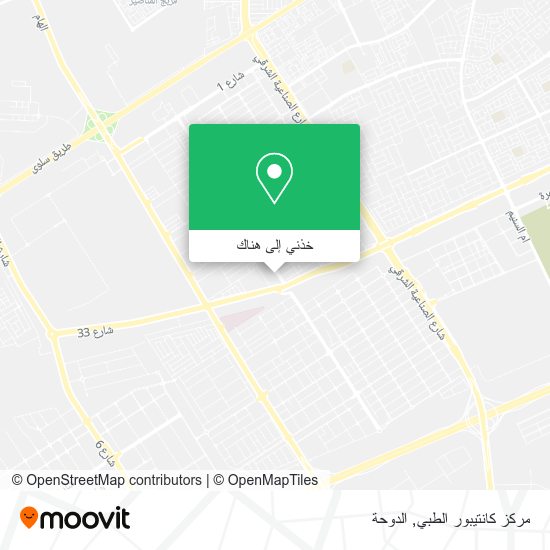 خريطة مركز كانتيبور الطبي