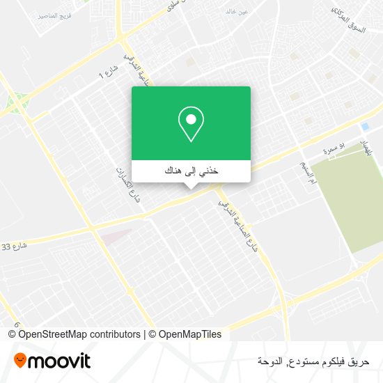خريطة حريق فيلكوم مستودع