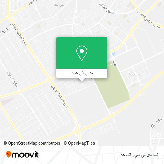 خريطة كيه دي تي سي