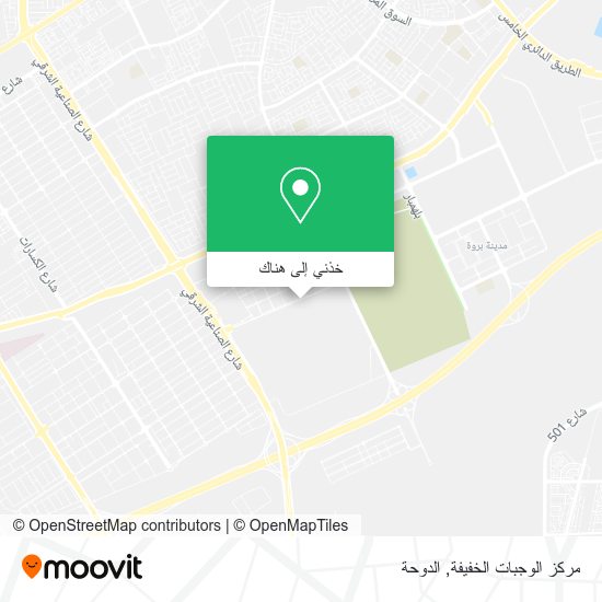 خريطة مركز الوجبات الخفيفة