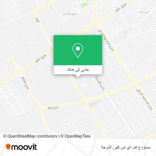 خريطة مستودع اف اي اس كيو