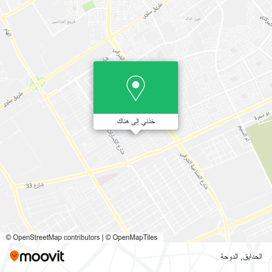 خريطة الحدايق