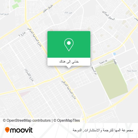 خريطة مجموعة المها للترجمة والاستشارات