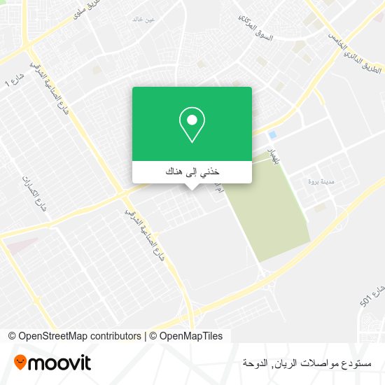 خريطة مستودع مواصلات الريان
