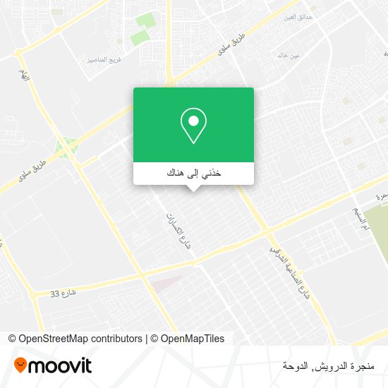 خريطة منجرة الدرويش