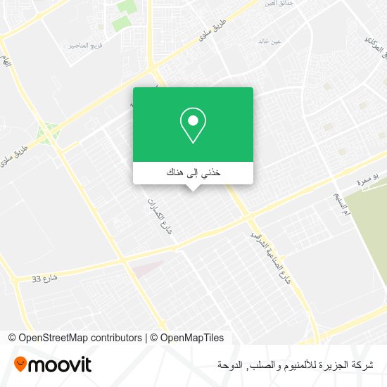 خريطة شركة الجزيرة للألمنيوم والصلب