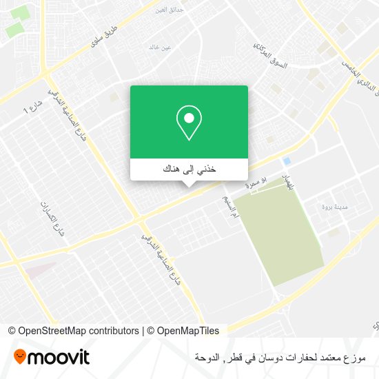 خريطة موزع معتمد لحفارات دوسان في قطر