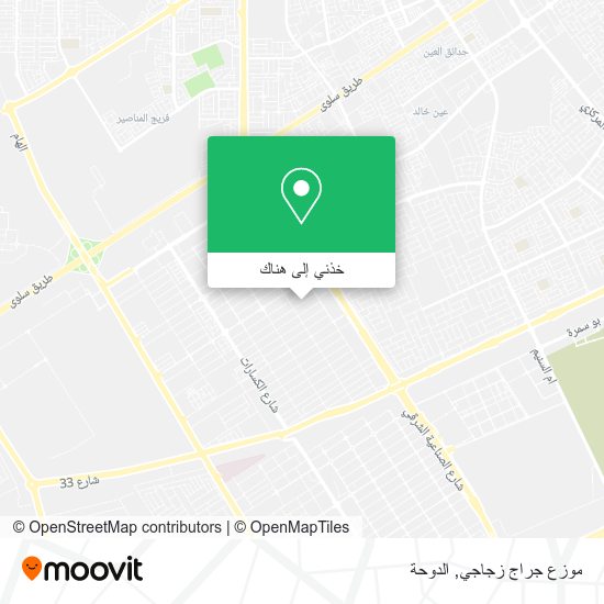 خريطة موزع جراج زجاجي