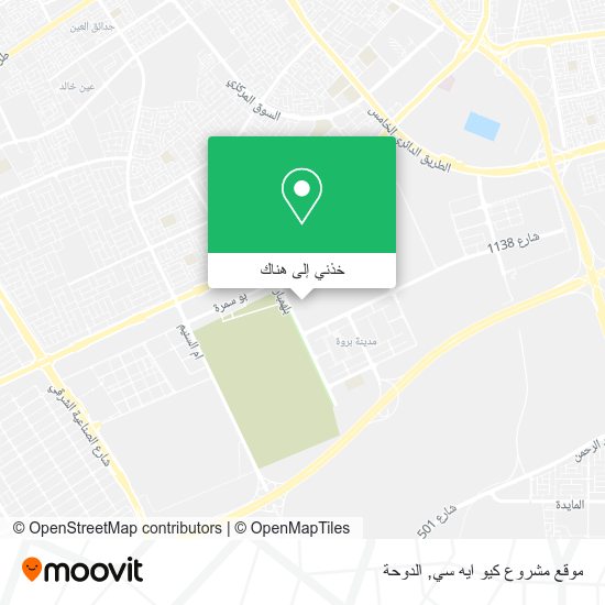 خريطة موقع مشروع كيو ايه سي