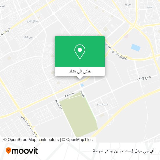 خريطة أي جي ميدل إيست - رين بيرد