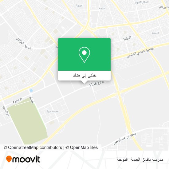 خريطة مدرسة بافانز العامة