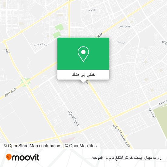 خريطة روك ميدل ايست كونتراكتنغ ذ.م.م