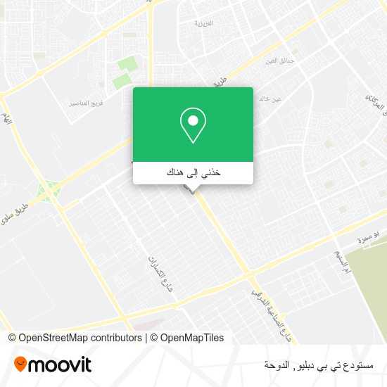 خريطة مستودع تي بي دبليو