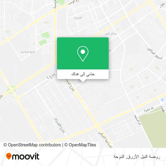 خريطة روضة النيل الأزرق