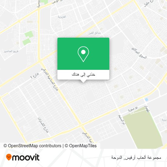 خريطة مجموعة ألعاب أرفيس