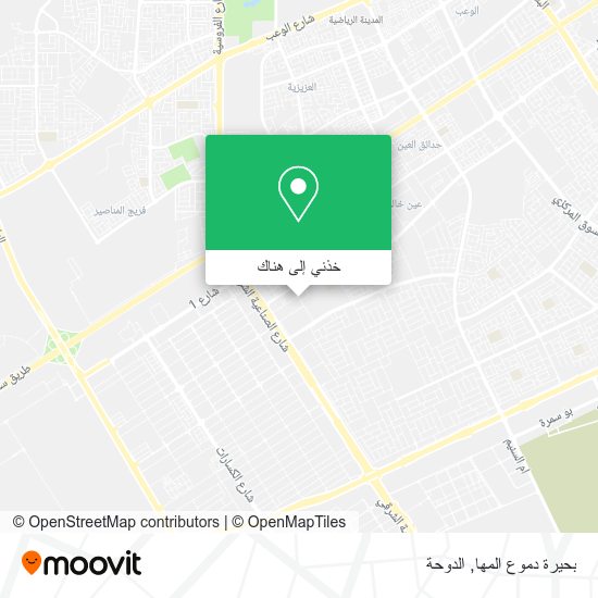 خريطة بحيرة دموع المها