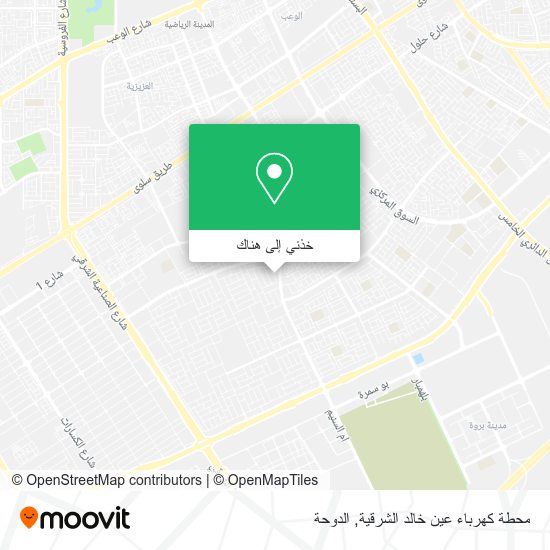 خريطة محطة كهرباء عين خالد الشرقية