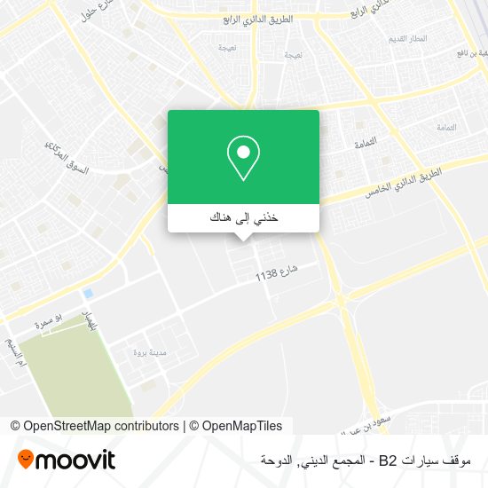 خريطة موقف سيارات B2 - المجمع الديني