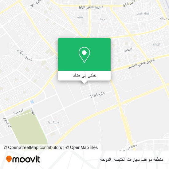 خريطة منطقة مواقف سيارات الكنيسة