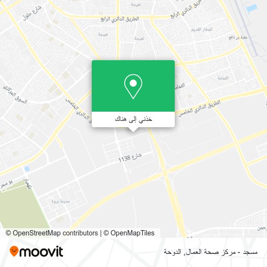 خريطة مسجد - مركز صحة العمال