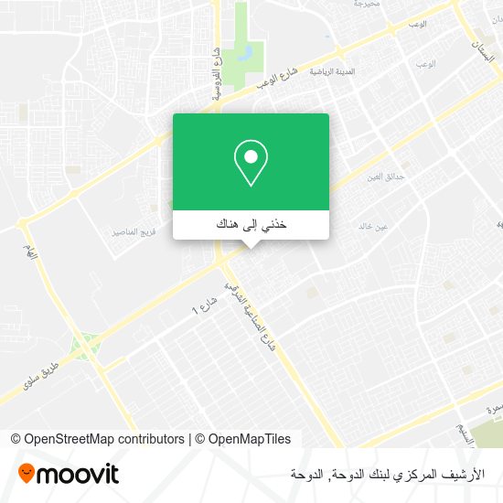خريطة الأرشيف المركزي لبنك الدوحة