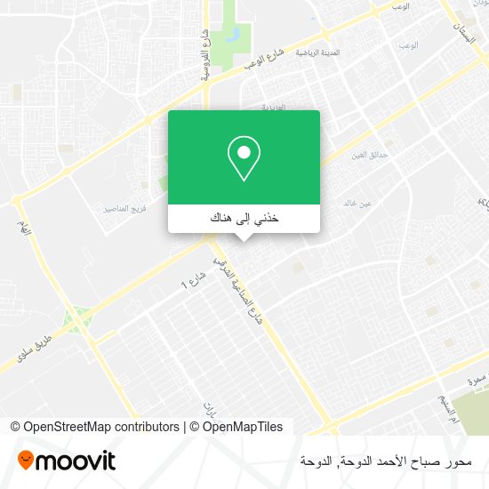 خريطة محور صباح الأحمد الدوحة
