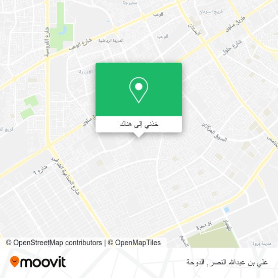خريطة علي بن عبدالله النصر