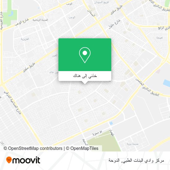 خريطة مركز وادي البنات الطبي