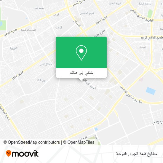 خريطة مطابخ قلعة الجود