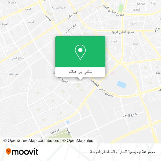 خريطة مجموعة ايجينسيا للسفر والسياحة