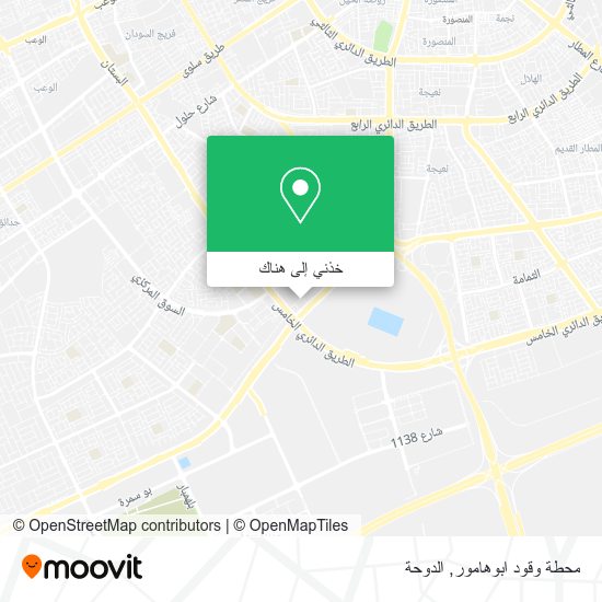 خريطة محطة وقود ابوهامور