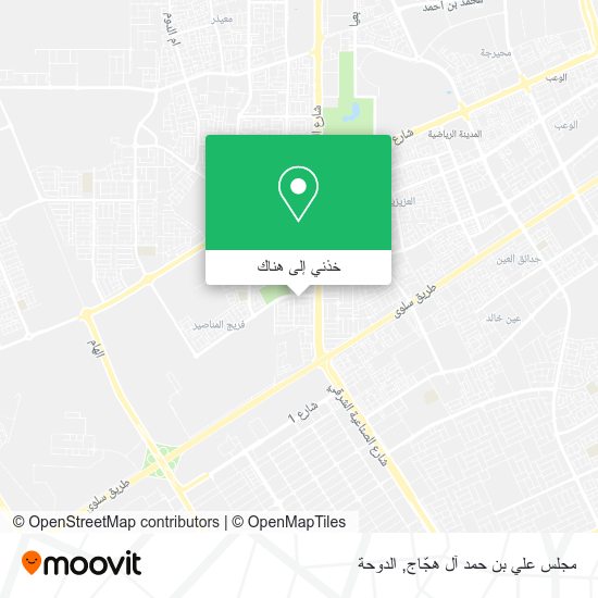 خريطة مجلس علي بن حمد آل هجّاج