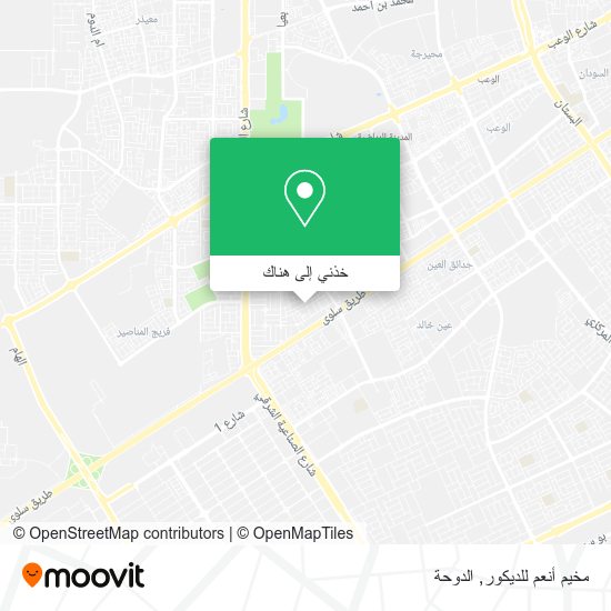 خريطة مخيم أنعم للديكور
