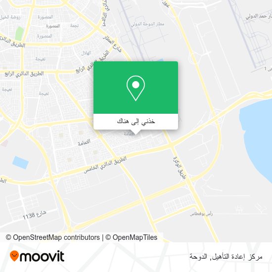 خريطة مركز إعادة التأهيل