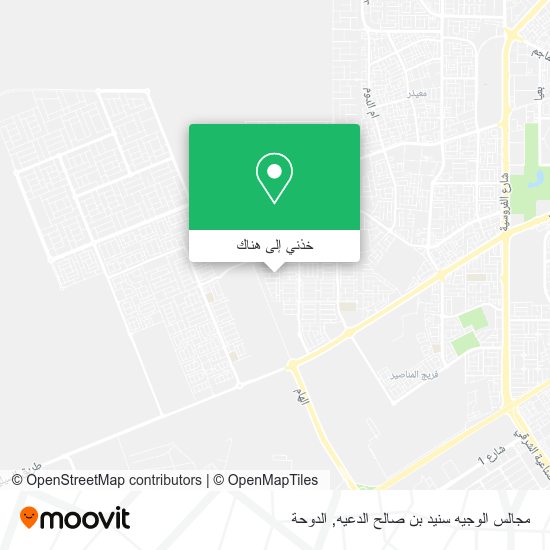 خريطة مجالس الوجيه سنيد بن صالح الدعيه