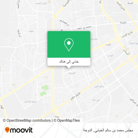 خريطة مجلس محمد بن سالم الحبابي