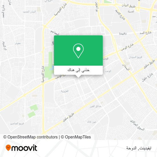 خريطة ايفيدينت