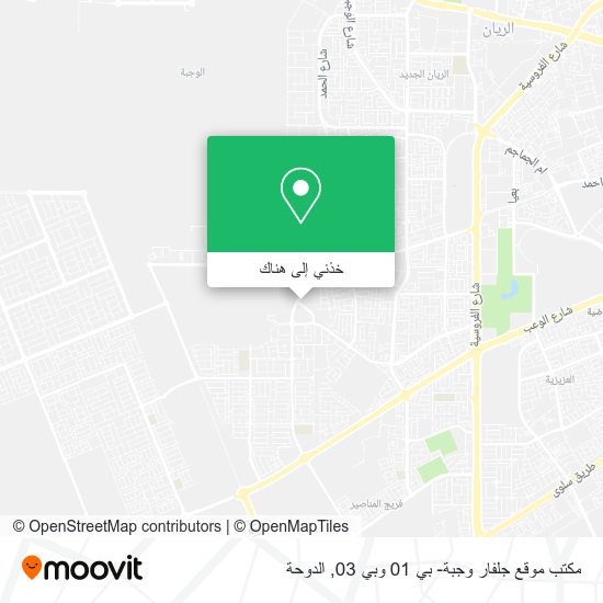 خريطة مكتب موقع جلفار وجبة- بي 01 وبي 03
