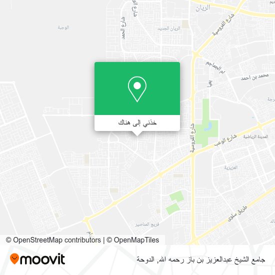 خريطة جامع الشيخ عبدالعزيز بن باز رحمه الله