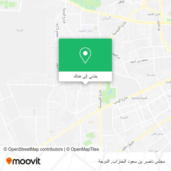 خريطة مجلس ناصر بن سعود الحنزاب