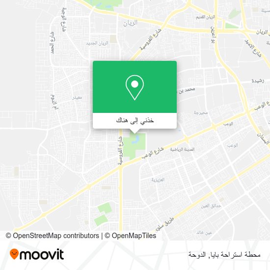 خريطة محطة استراحة بايا