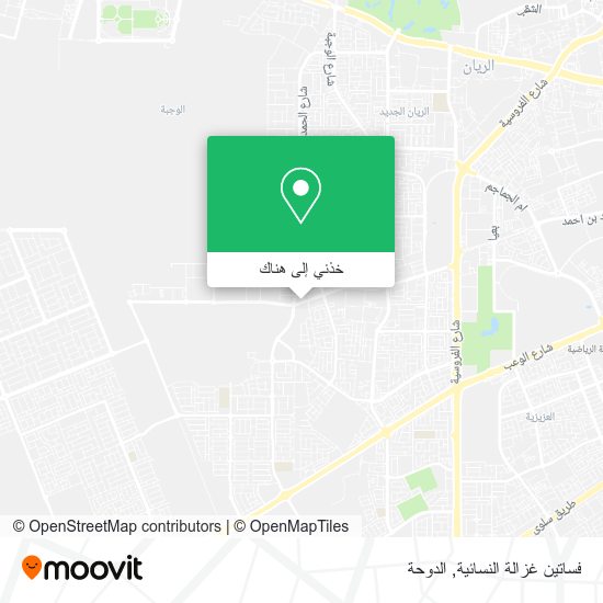 خريطة فساتين غزالة النسائية
