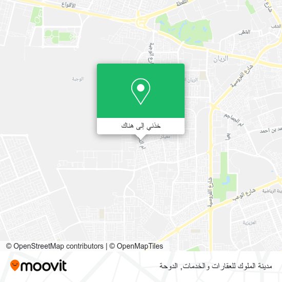 خريطة مدينة الملوك للعقارات والخدمات