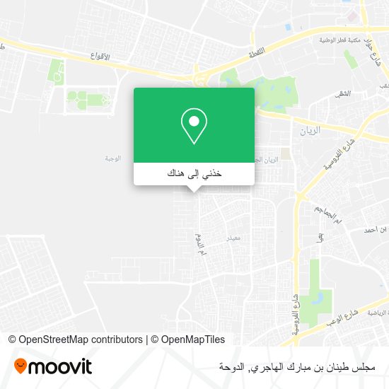 خريطة مجلس طينان بن مبارك الهاجري