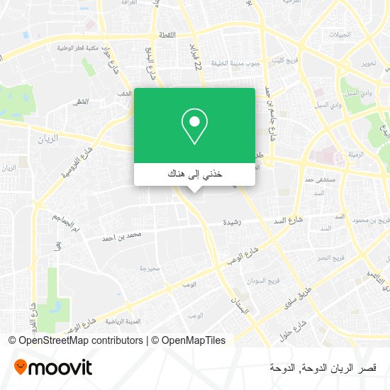 خريطة قصر الريان الدوحة